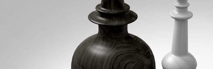 Check and Mate Vases by SIDD Fine Woodworking