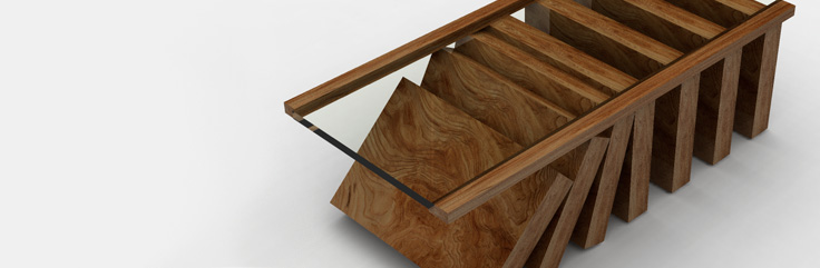 Domino Coffee Table Design by SIDD Fine Woodworking